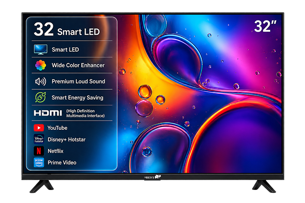32-Inch Smart Android LED TV with Built-In Woofer, Full HD Features & Gaming Mode